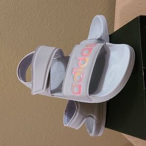 Adidas Sandal, grey, size 9